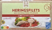 Heringsfilets in Bio-Tomatencreme