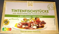 Tintenfisch-Stücke in Bio-Olivenöl