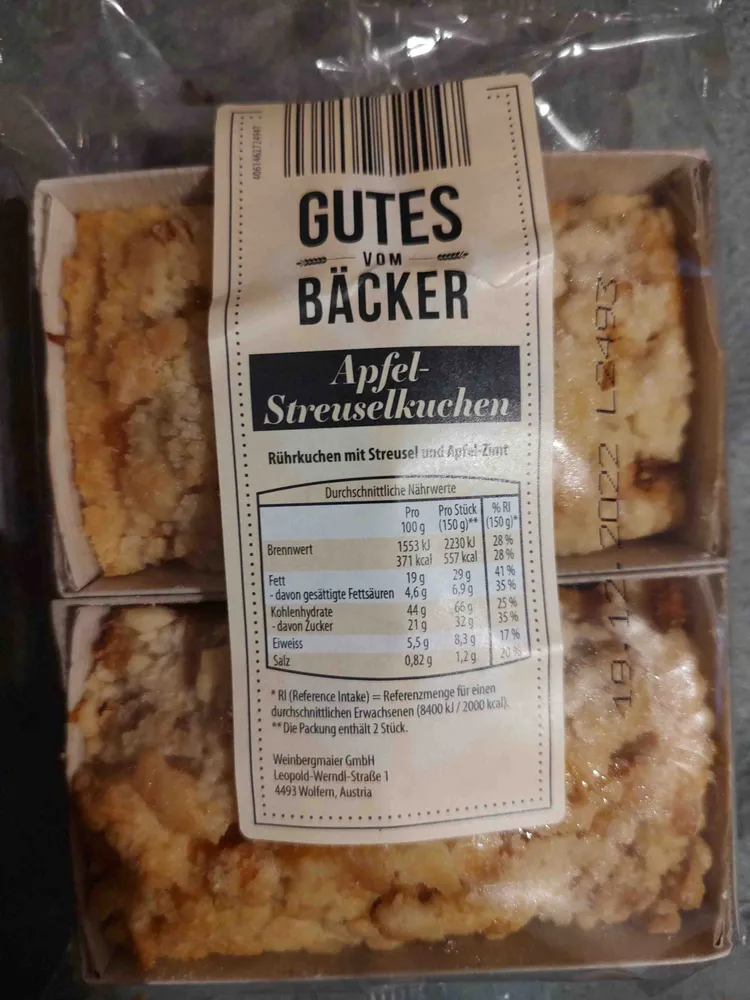 Apfel Streuselkuchen