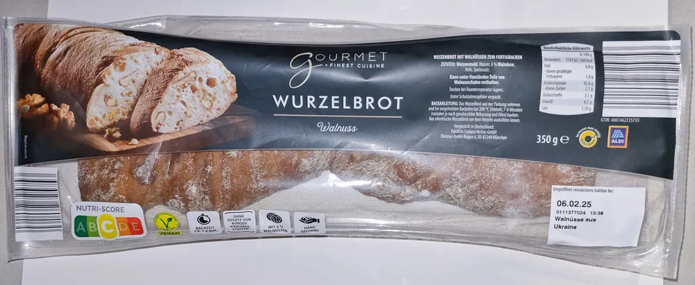 Wurzelbrot - Walnuss