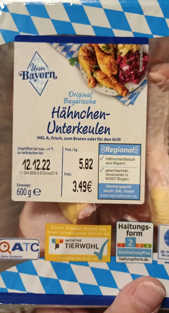 Hänchen Unterkeulen