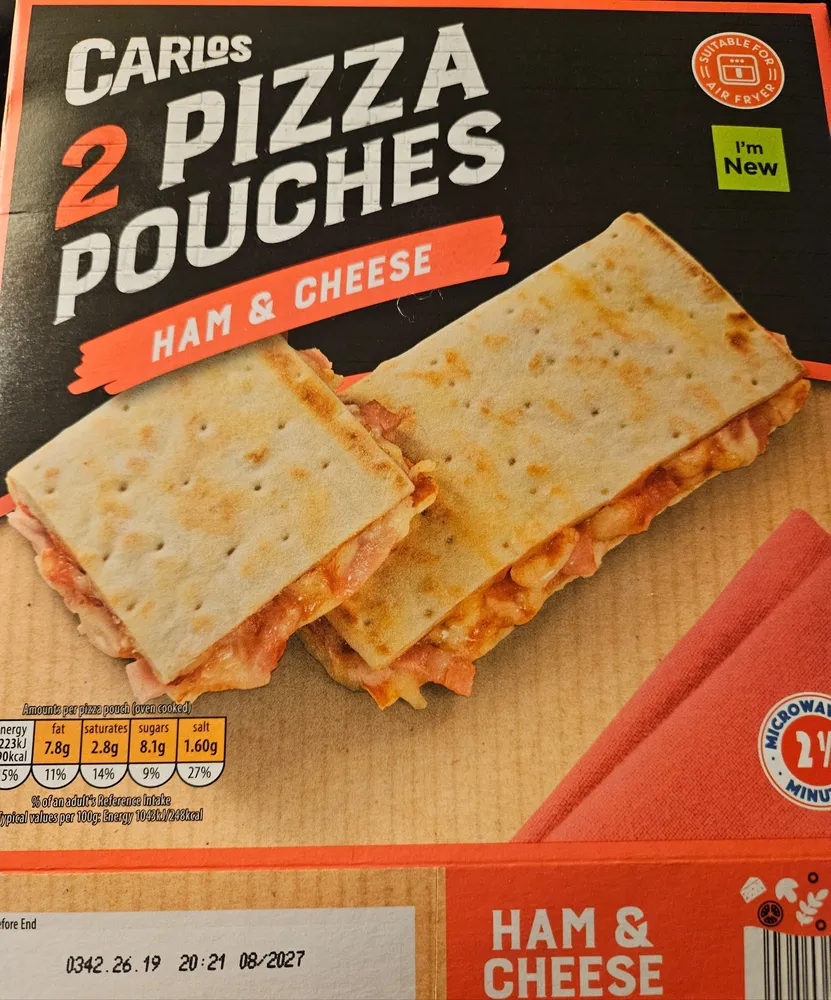 Pizza Pouches Ham & Cheese