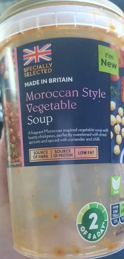 Moroccan Style Vegetable Soup