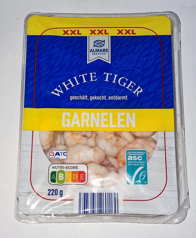 White Tiger Garnelen geschält, gekocht, entdarmt XXL