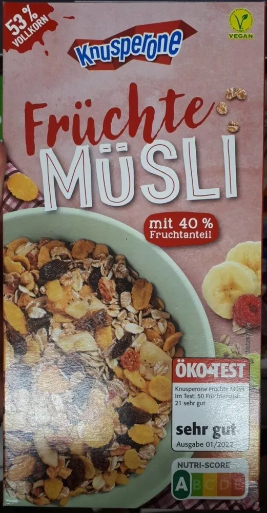 Früchte Müsli