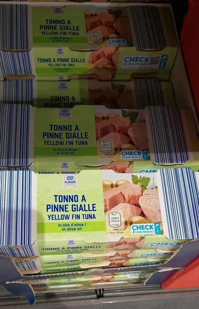 tonno a pinne gialle  in olio doli