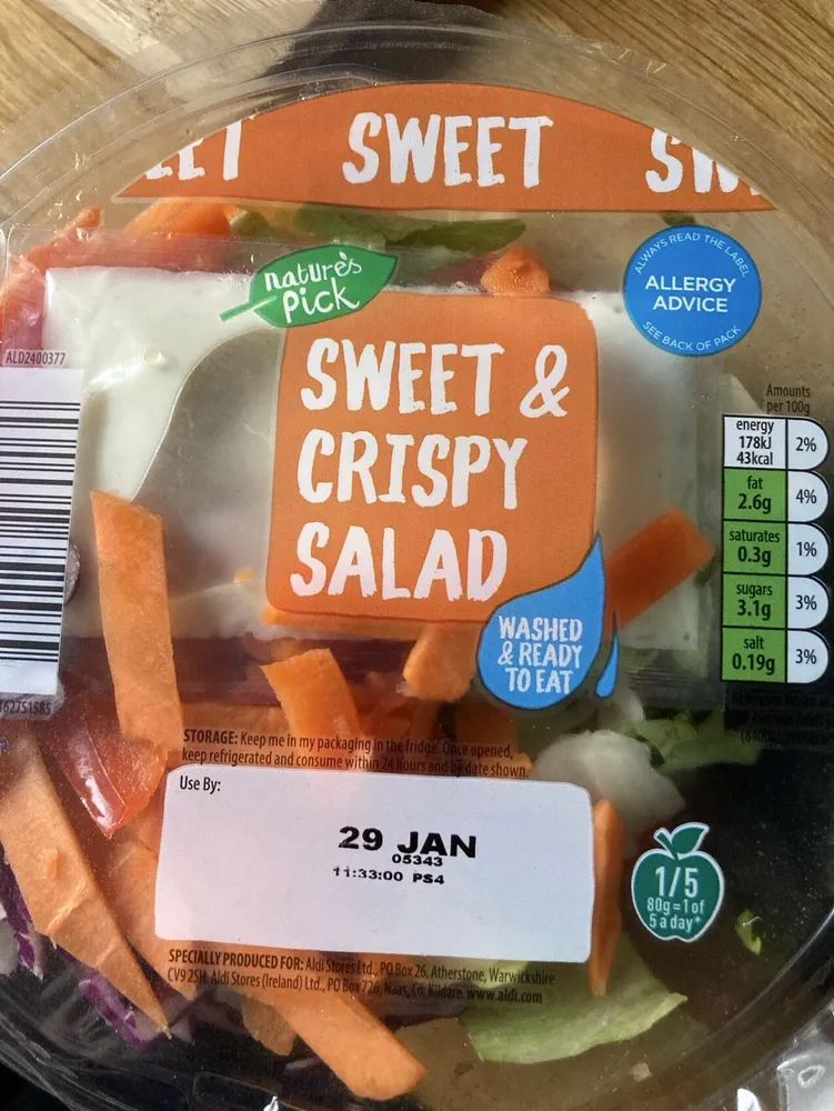 Amounts per 100 energy 178k 2% 43kcal fat 2.6g 4%