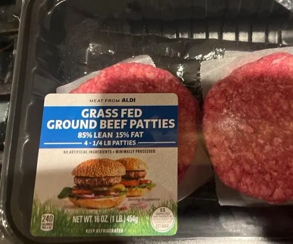 Grass fed ground beef patties