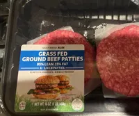 Grass fed ground beef patties