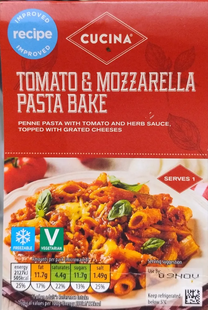 Tomato & Mozzarella Pasta Bake