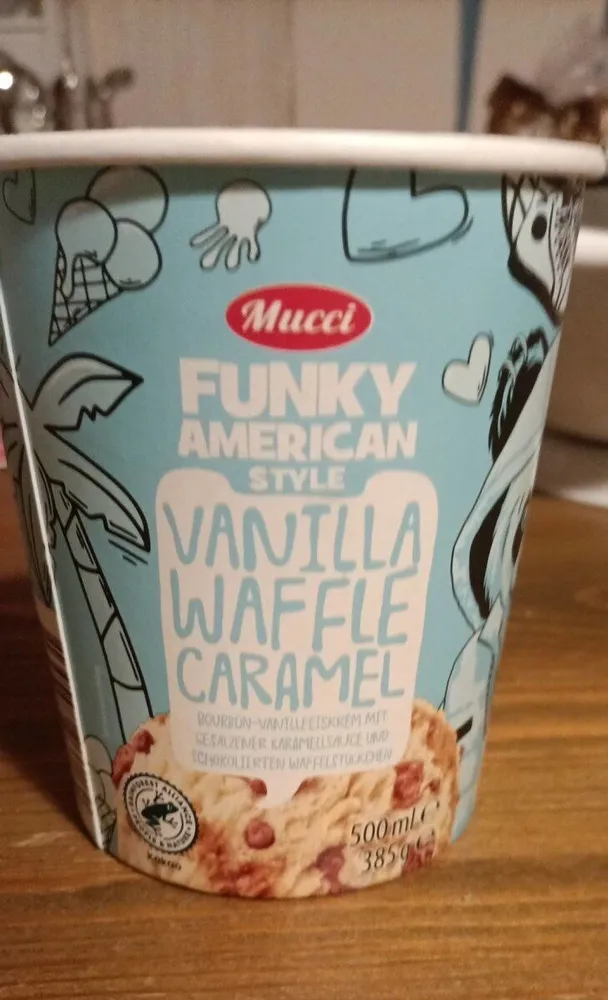 Eis Vanille Waffle Caramel