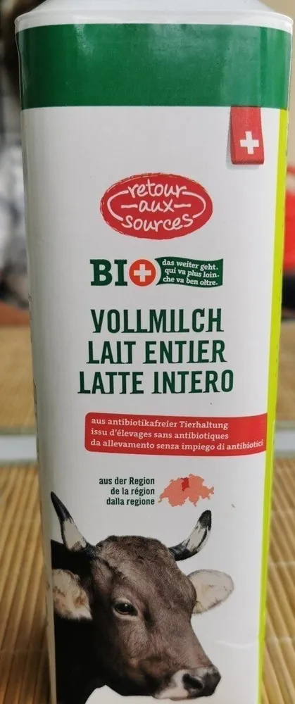 Lait entier bio