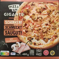 Gigante Pizza Schinken mit Champignons