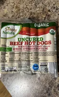 Organic hotdogs