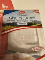 Käse-Selektion (milder Tilsiter, original Königstaler, feiner Gouda)