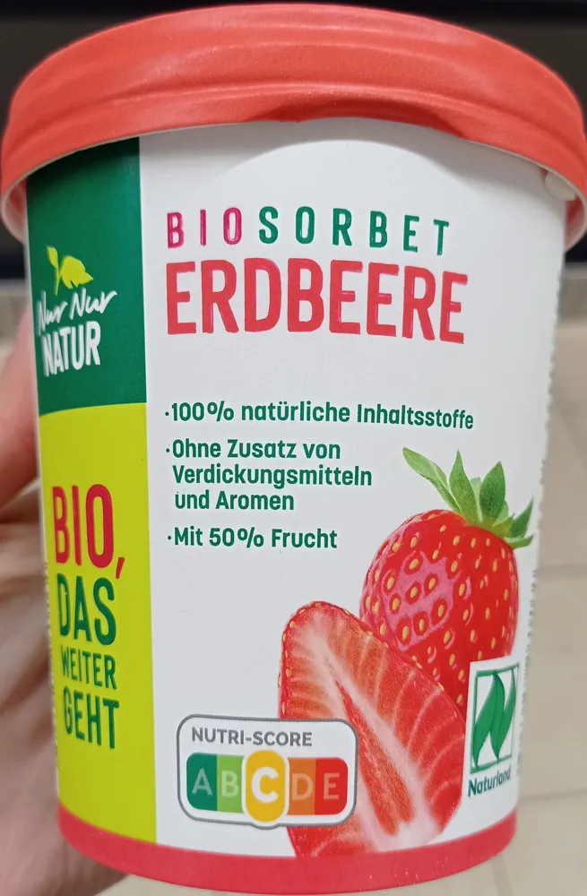 Bio-Sorbet Erdbeere