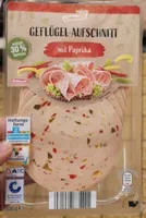 Geflügellyoner mit Paprika, Rapsöl & Kartoffelgranulat