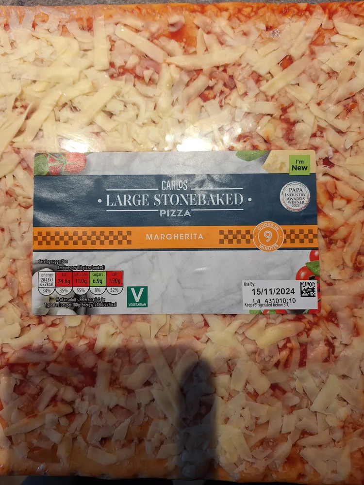Large Stone baked Pizza Margherita