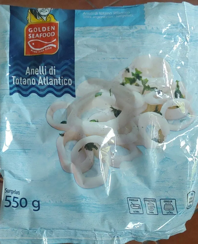 Anelli di totano Atlantico surgelati