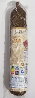 Delikatess-Salami mit Zitronen-Pfeffer-Mischung ummantelt
