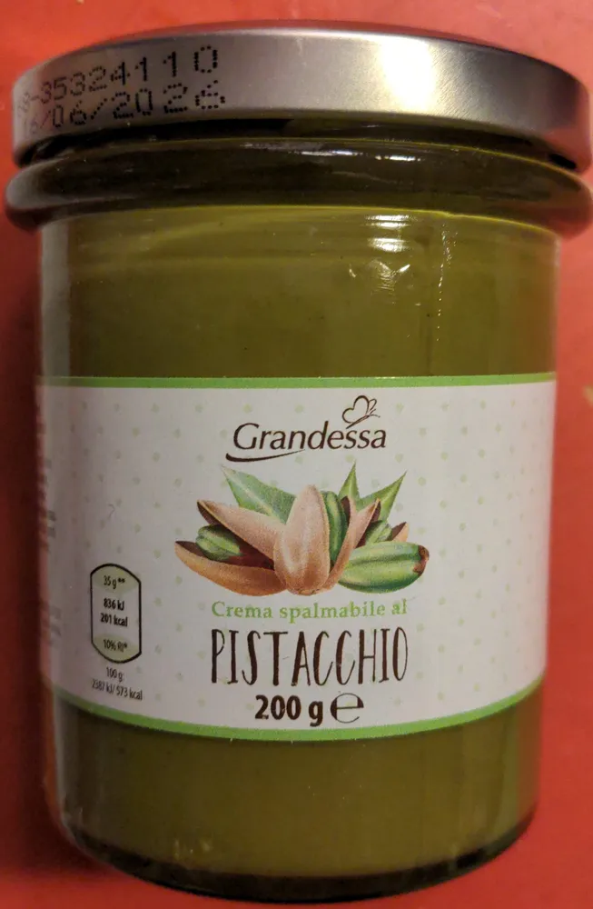Crema spalmabile al pistacchio