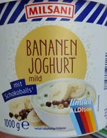 Bananenjoghurt mild mit Schokoballs