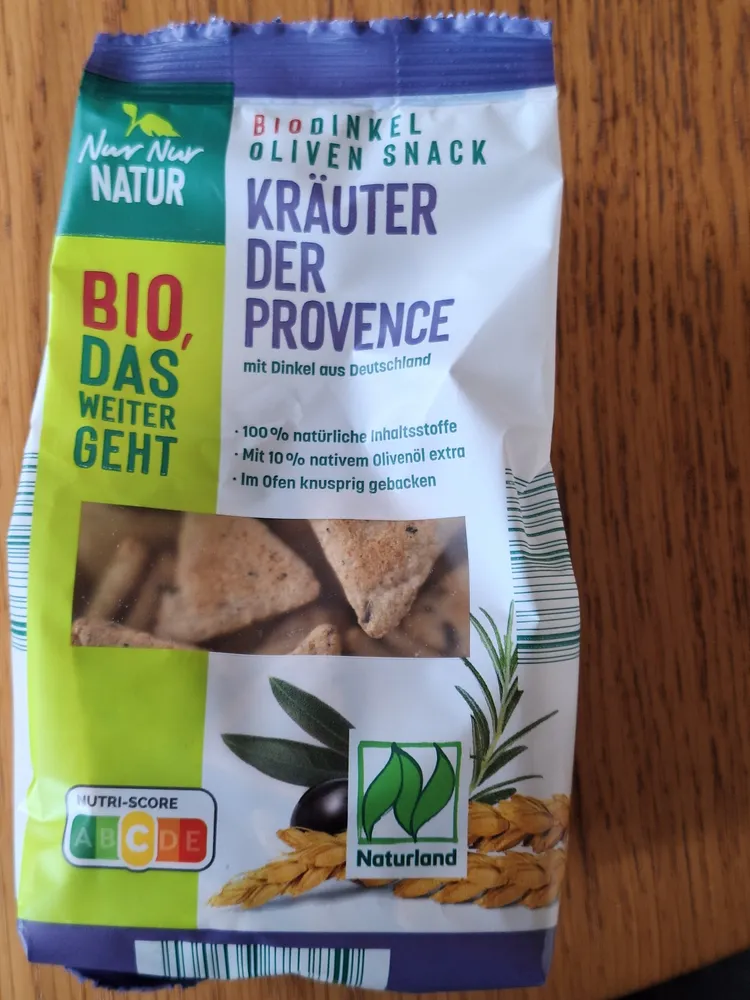 Bio-Dinkel-Oliven-Snack - Kräuter der Provence