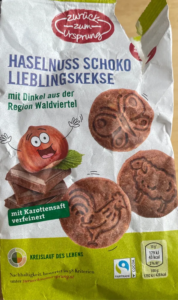 Haselnuss Schoko Lieblingskekse