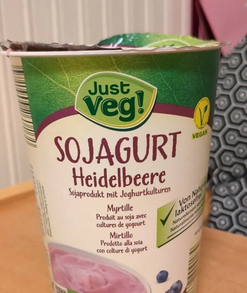 Sojagurt blueberry heidelbeere
