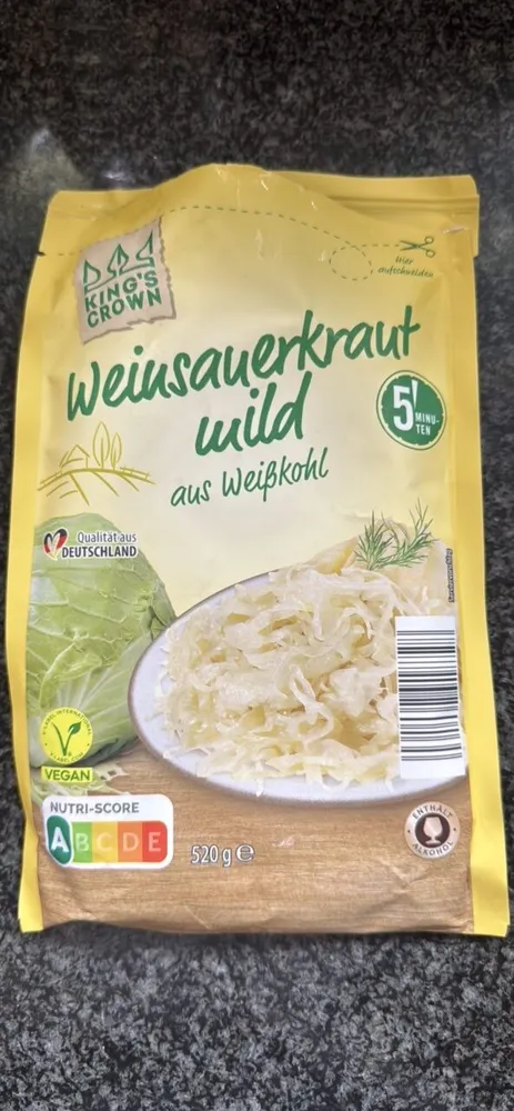 Sauerkraut mild aus Weißkohl