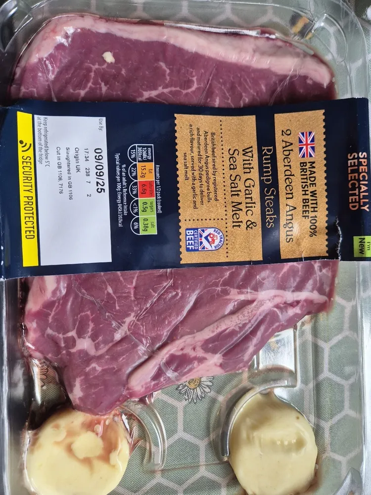 Aberdeen Angus Rump Steaks With Garlic & Sea Salt Melt