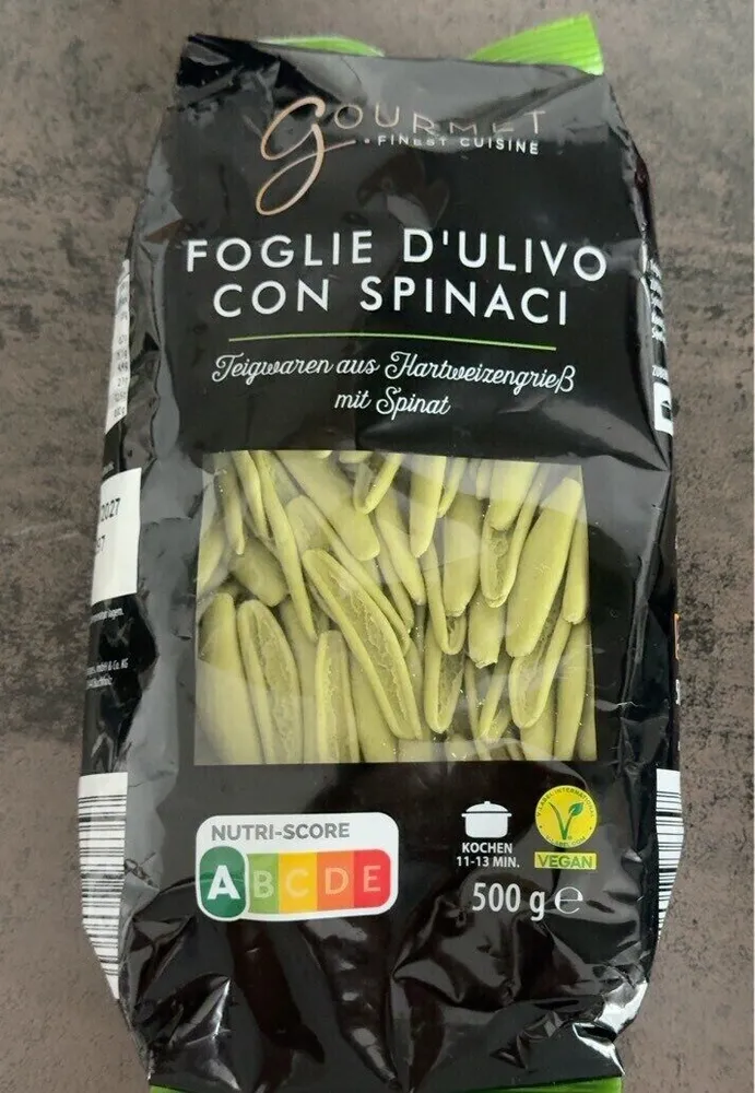 FOGLIE D'ULIVO CON SPINACI