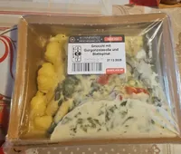 Gnocchi mit Gorgonzolasoße und Blattspinat