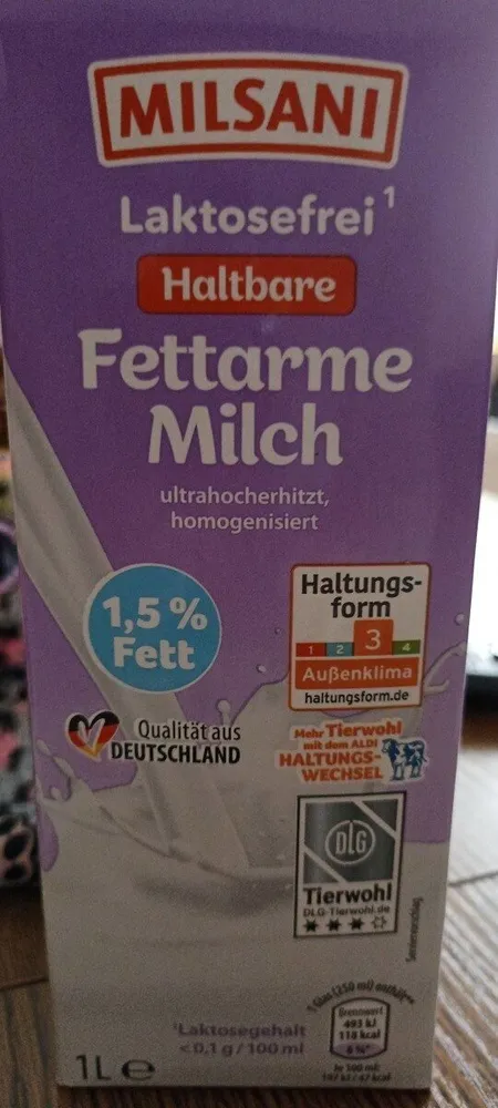 Laktosefreie Milch