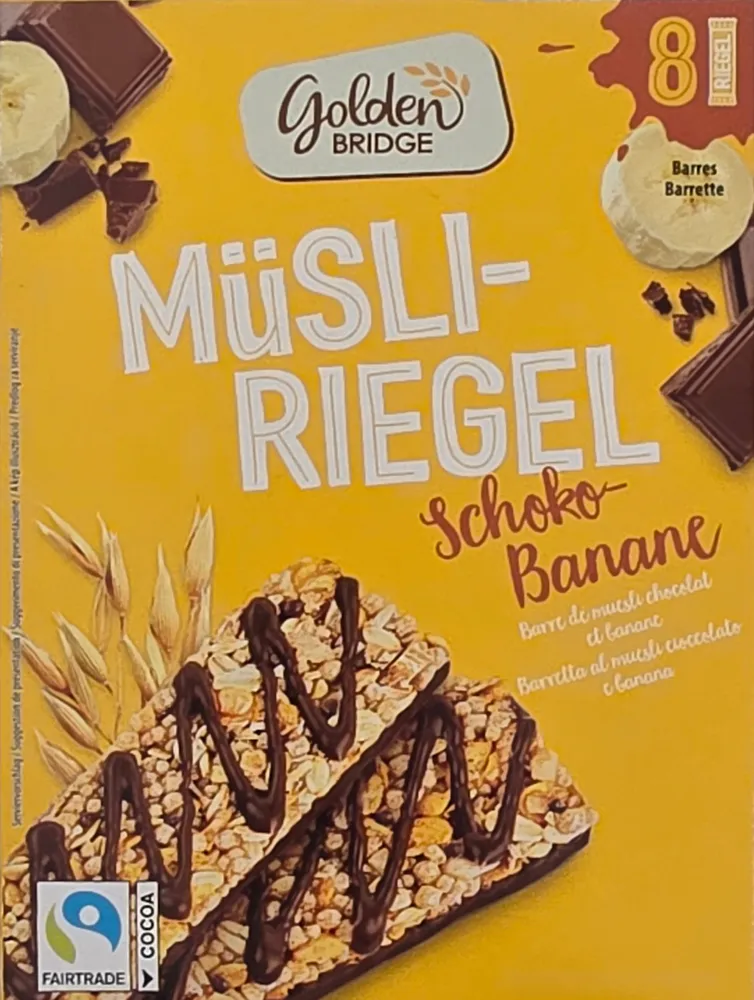Müsli-Riegel Schoko-Banane