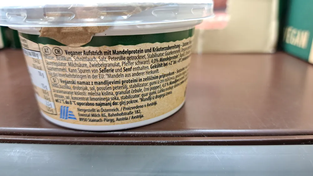 vegan spread herbs