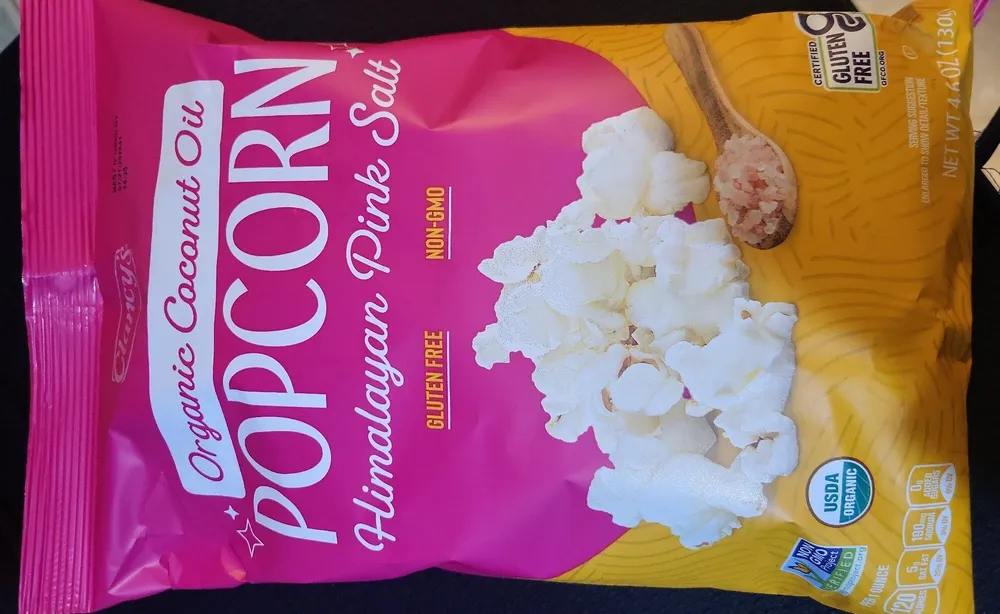 Organic Coconut Oil Popcorn Himalayan Pink Salt