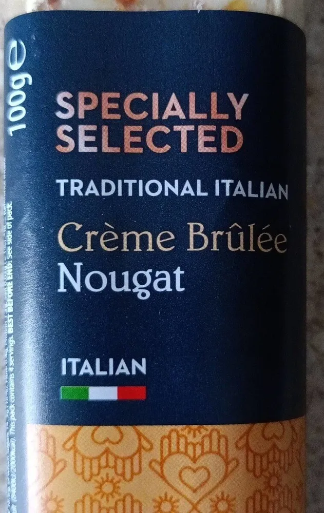 Traditional Italian Crème Brulé Nougat