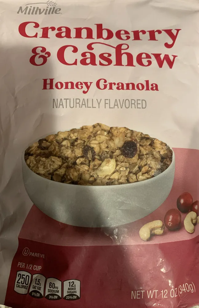 Cranberry & Cashew Honey Granola