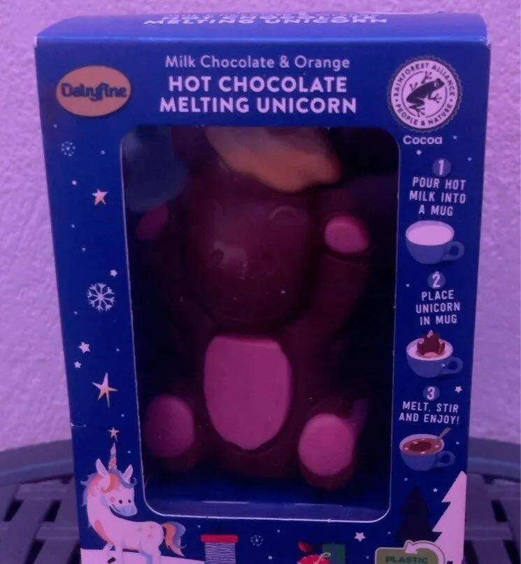 Hot chocolate melting unicorn