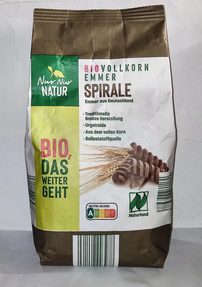 Bio-Vollkornemmer Spirale
