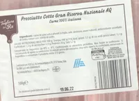 Prosciutto Cotto Gran Riserva Nazionale AQ