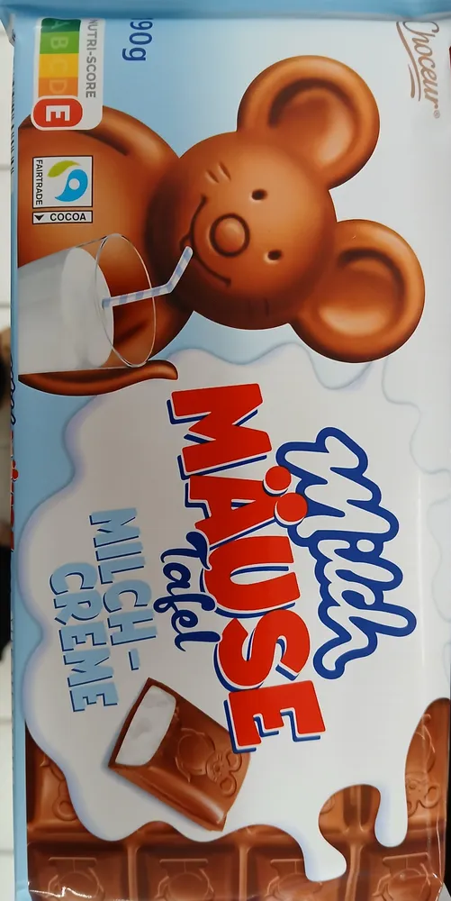 Milchmäuse Tafel - Milchcreme