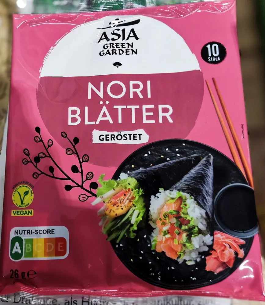 Nori-Blätter geröstet