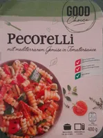 Pecorelli mit mediterranem Gemüse in Tomatensauce