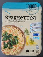 Spaghettiini in Räucherlachssoße