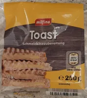 Toast Schmelzkäsezubereitung