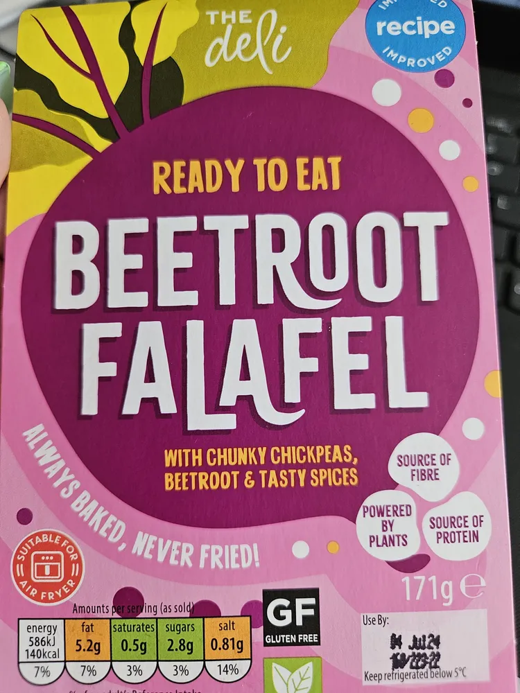 beetroot falafel
