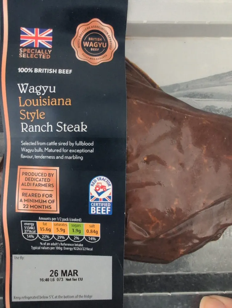 Wagyu Louisiana Style Ranch Steak