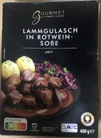 Lammgulasch in Rotwein-Soße